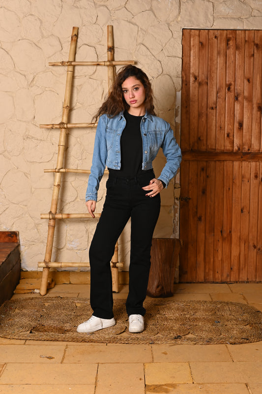 Straight black Denim