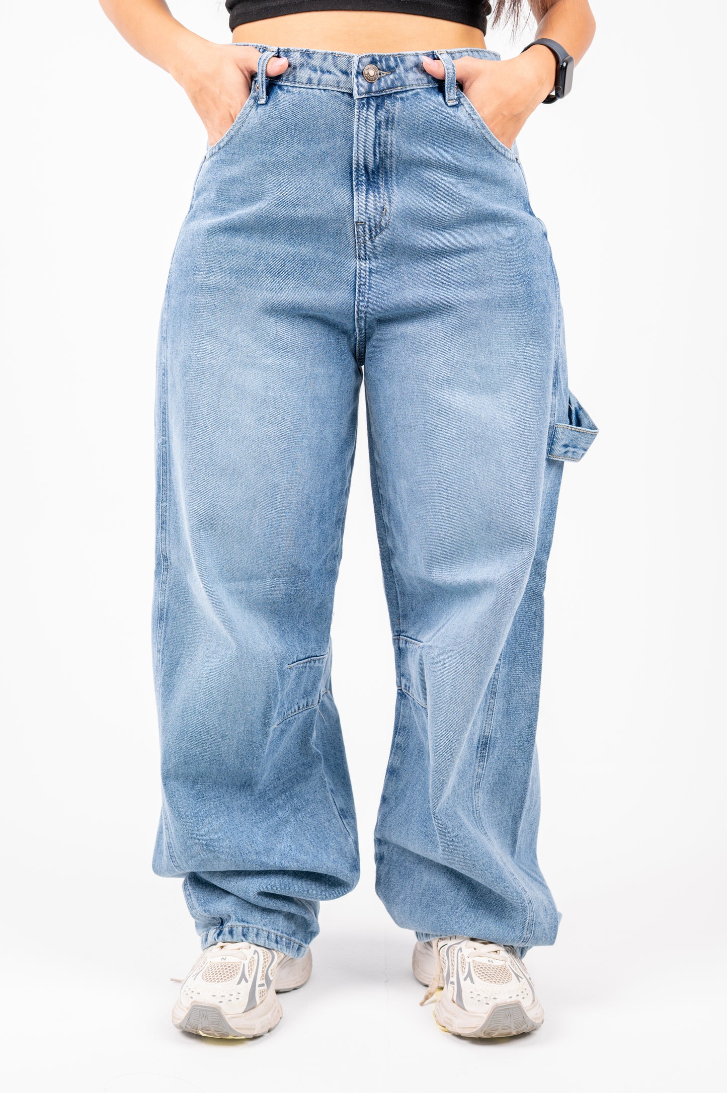 Balloon jeans light blue