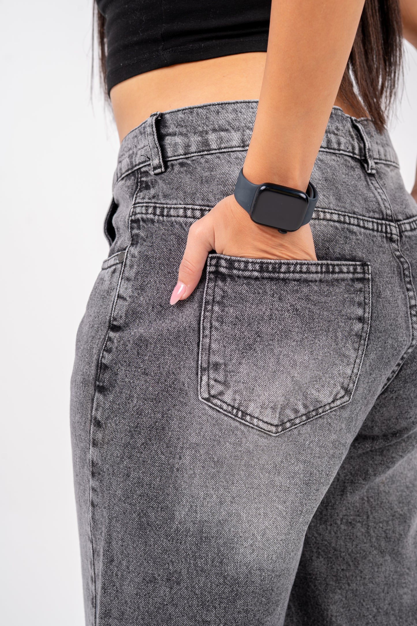 Wide leg jeans Gray washed