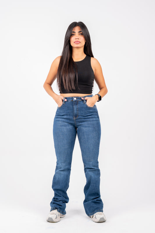 Flare jeans dark blue