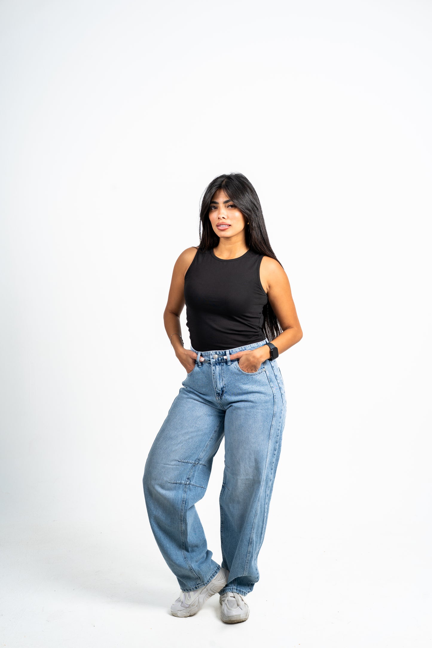 Balloon jeans light blue