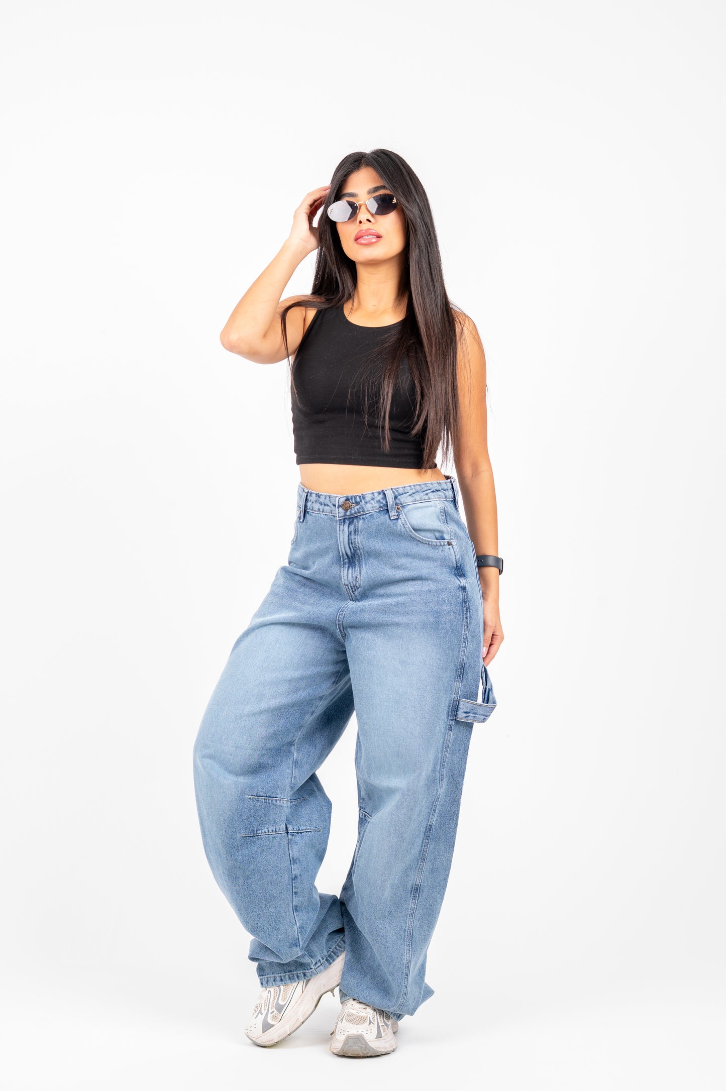 Balloon jeans light blue