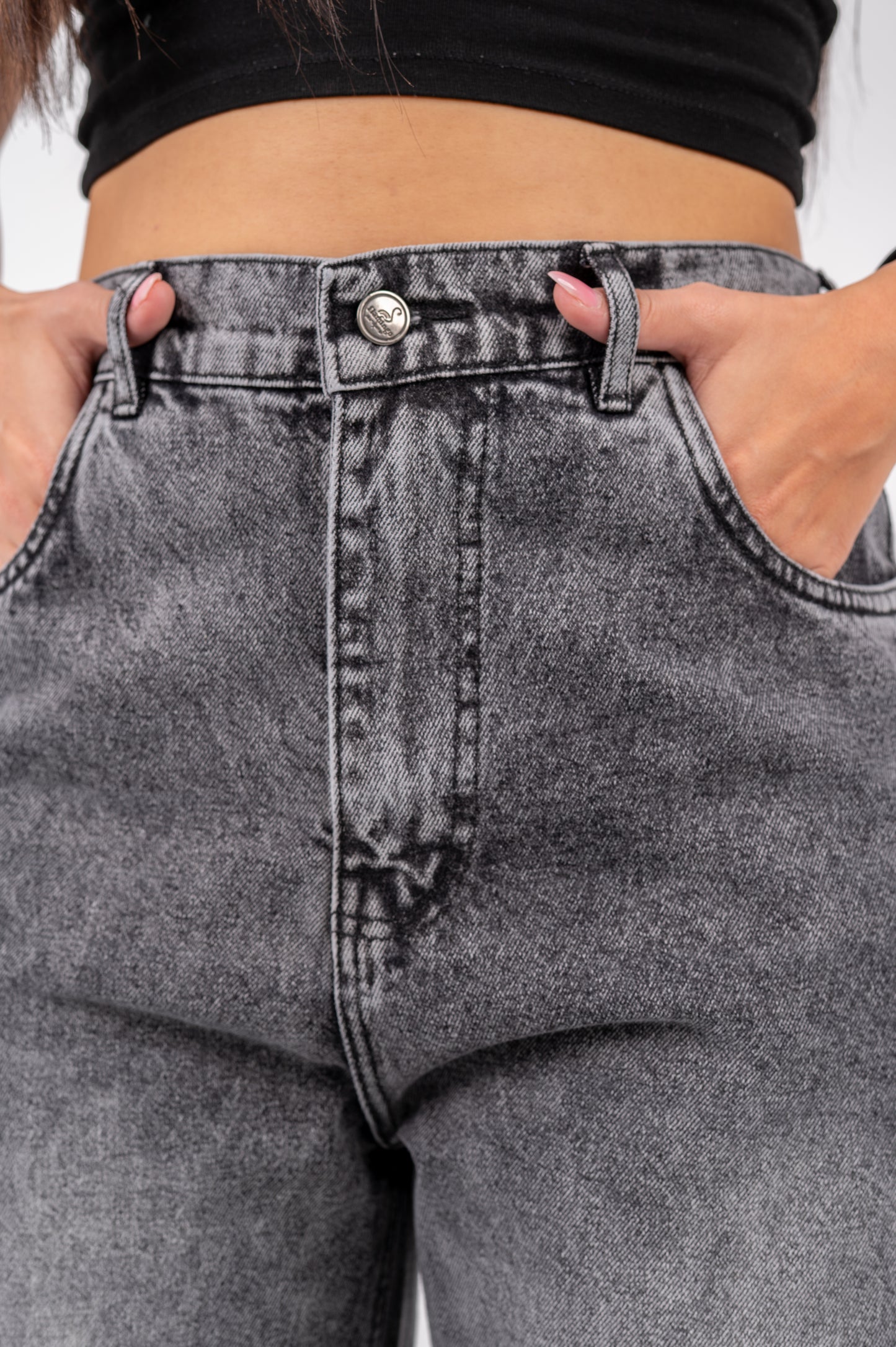 Wide leg jeans Gray washed