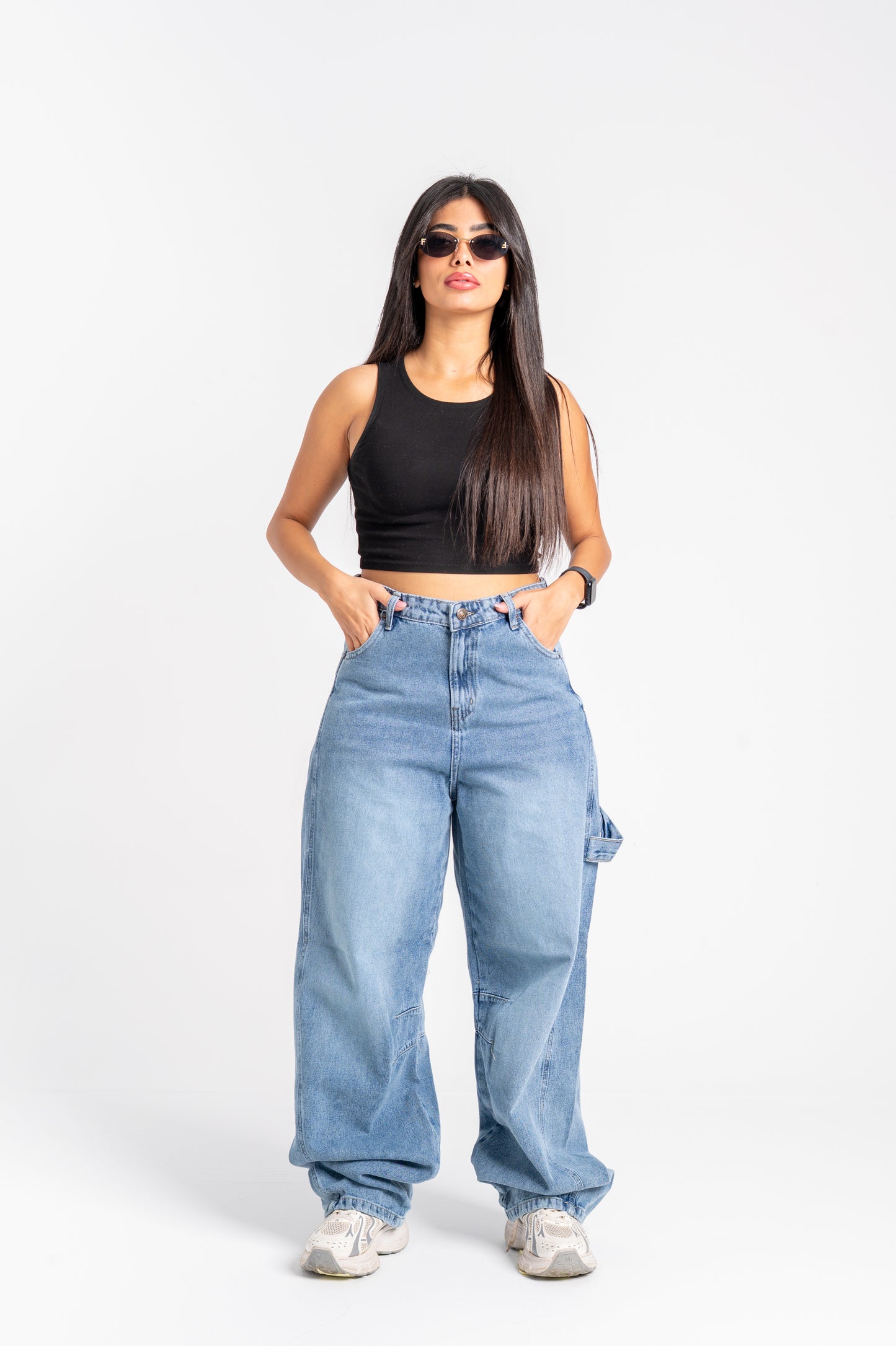 Balloon jeans light blue