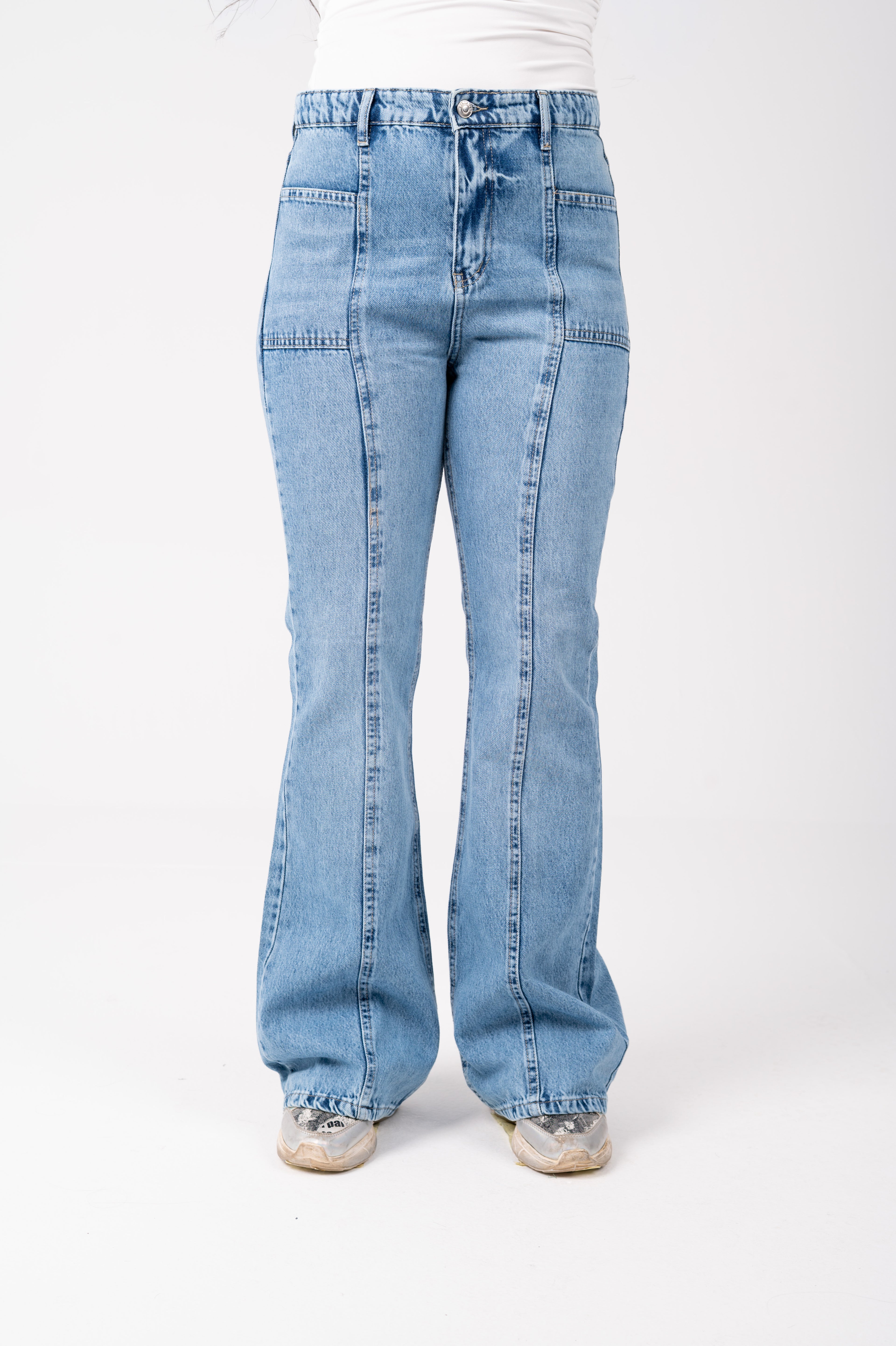 Flare cut jeans light blue