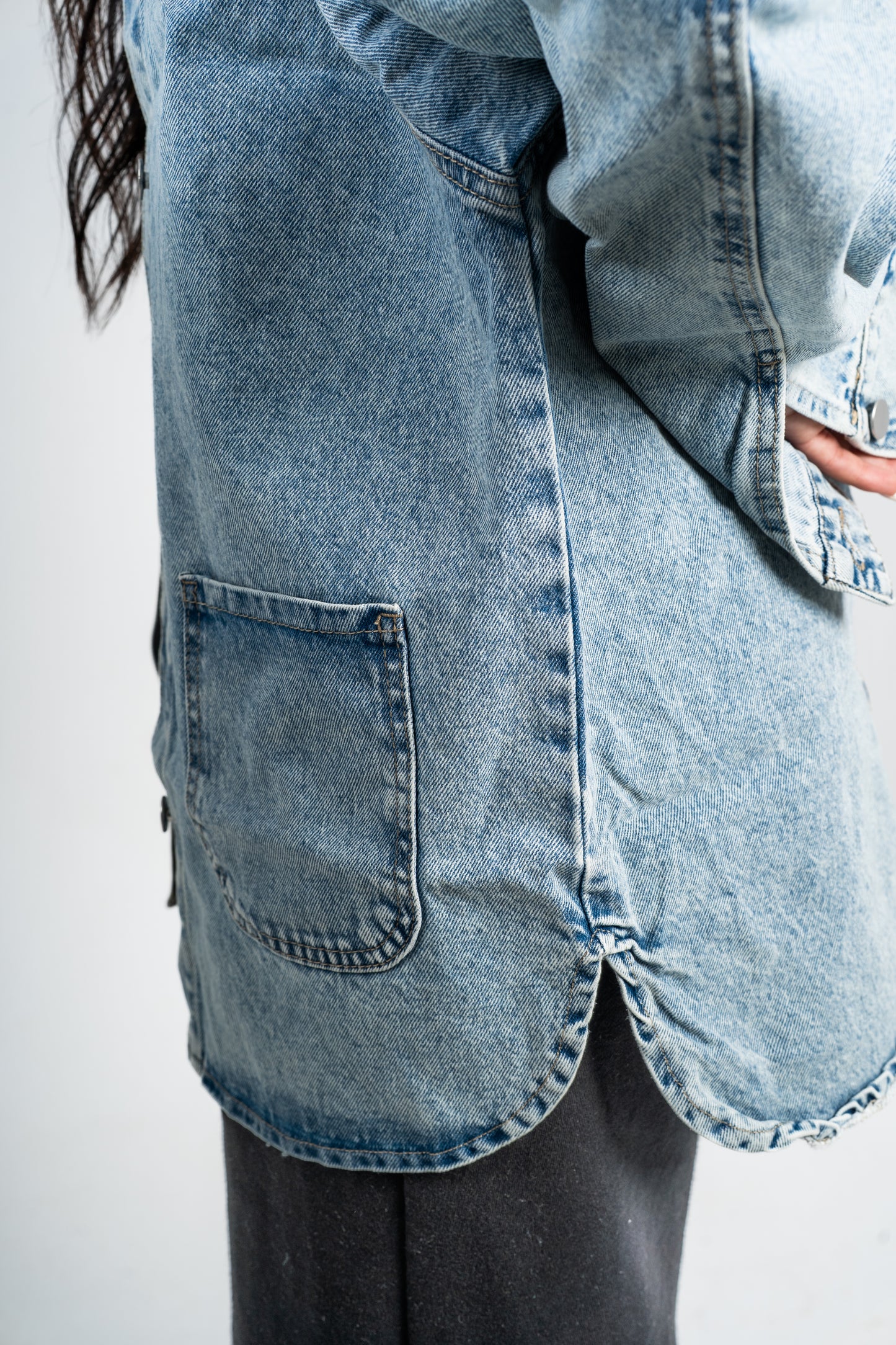 Jacket jeans light blue