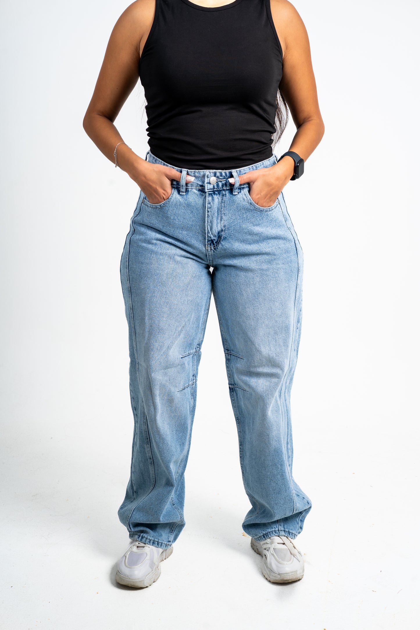 Balloon jeans light blue