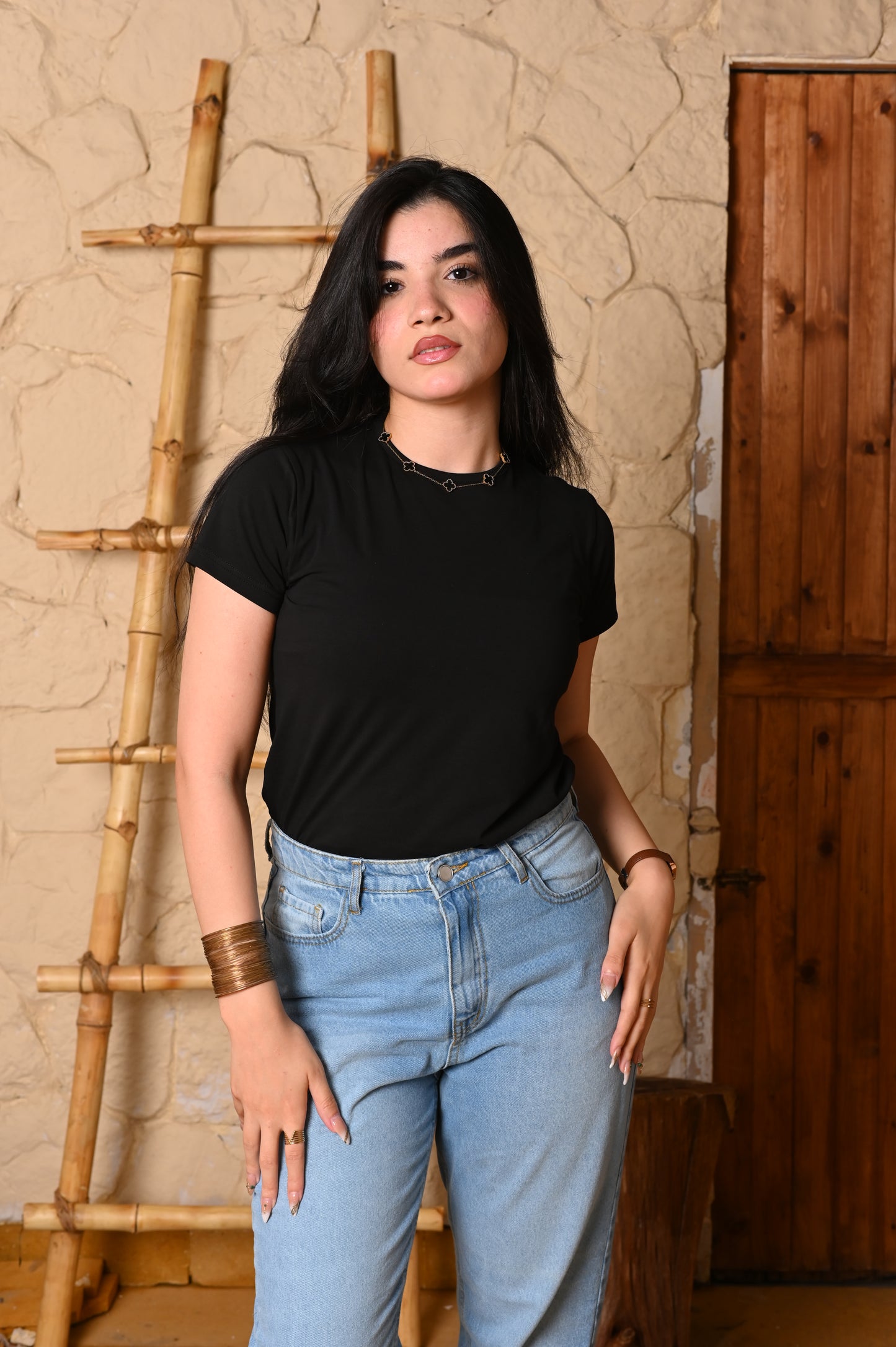 Mom fit denim jeans