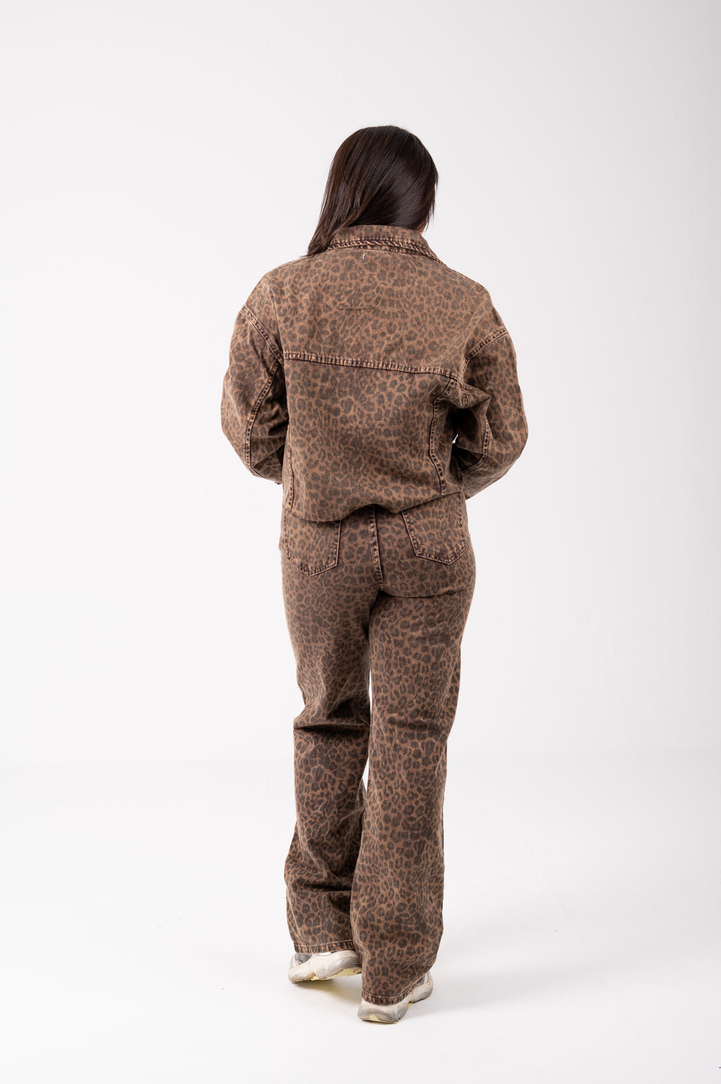 Printed set brown tiger