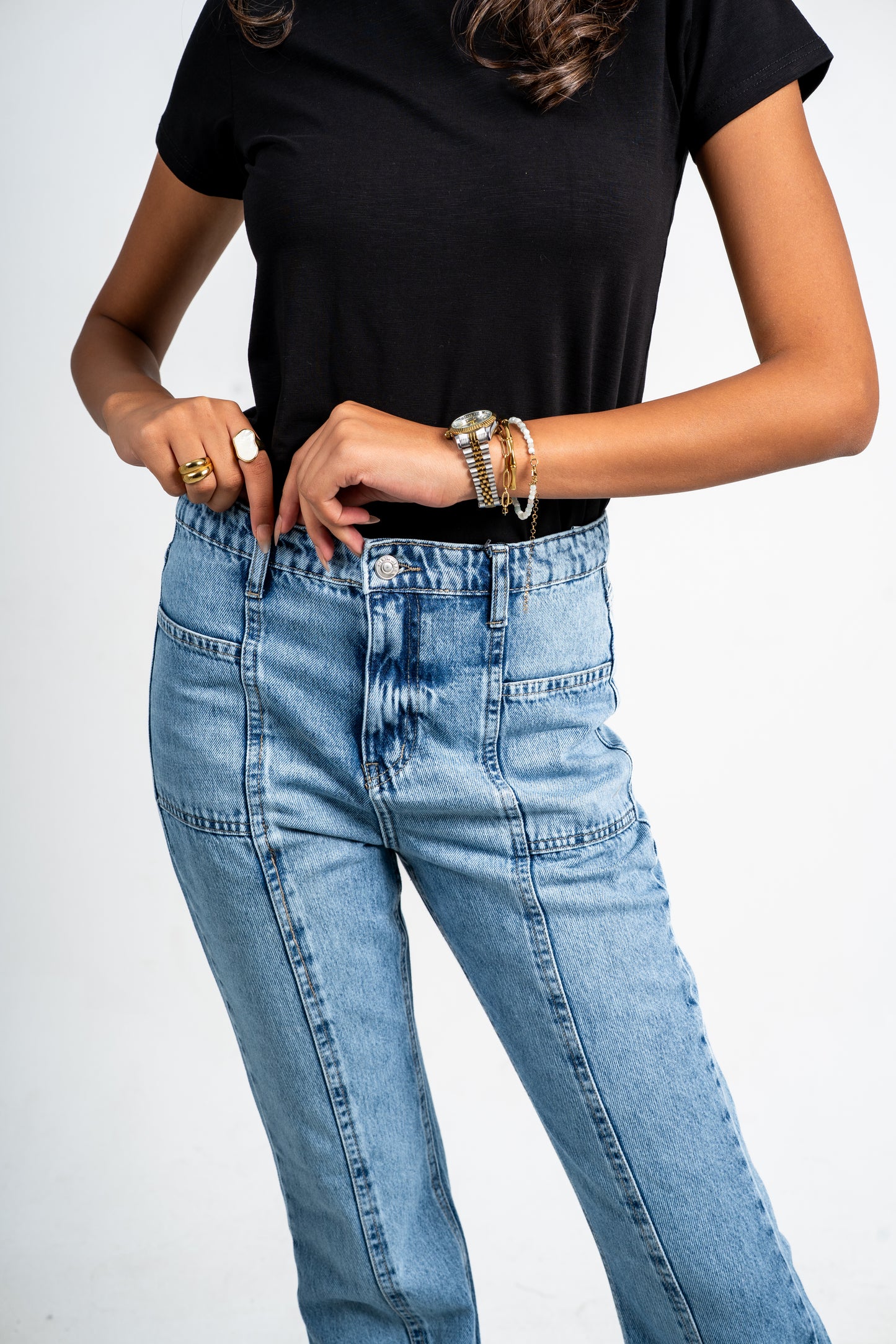 Flare cut jeans light blue