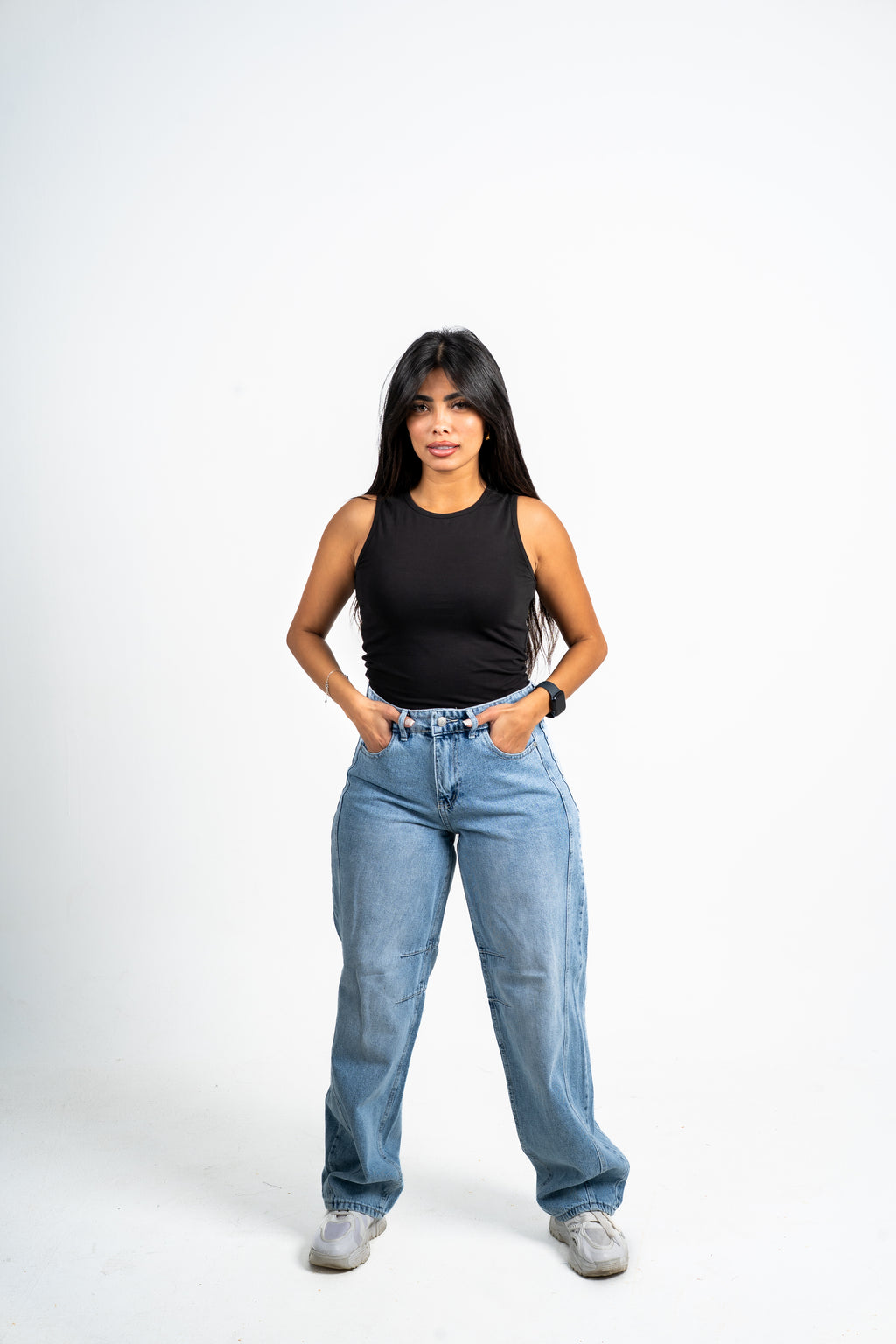 Balloon jeans light blue