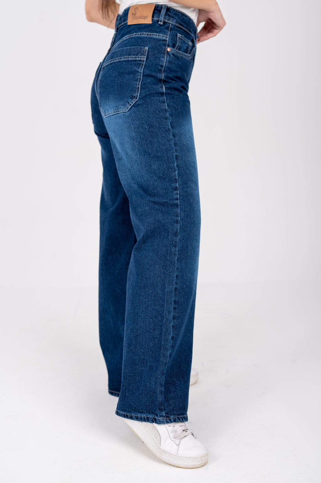 Wide leg jeans dark blue