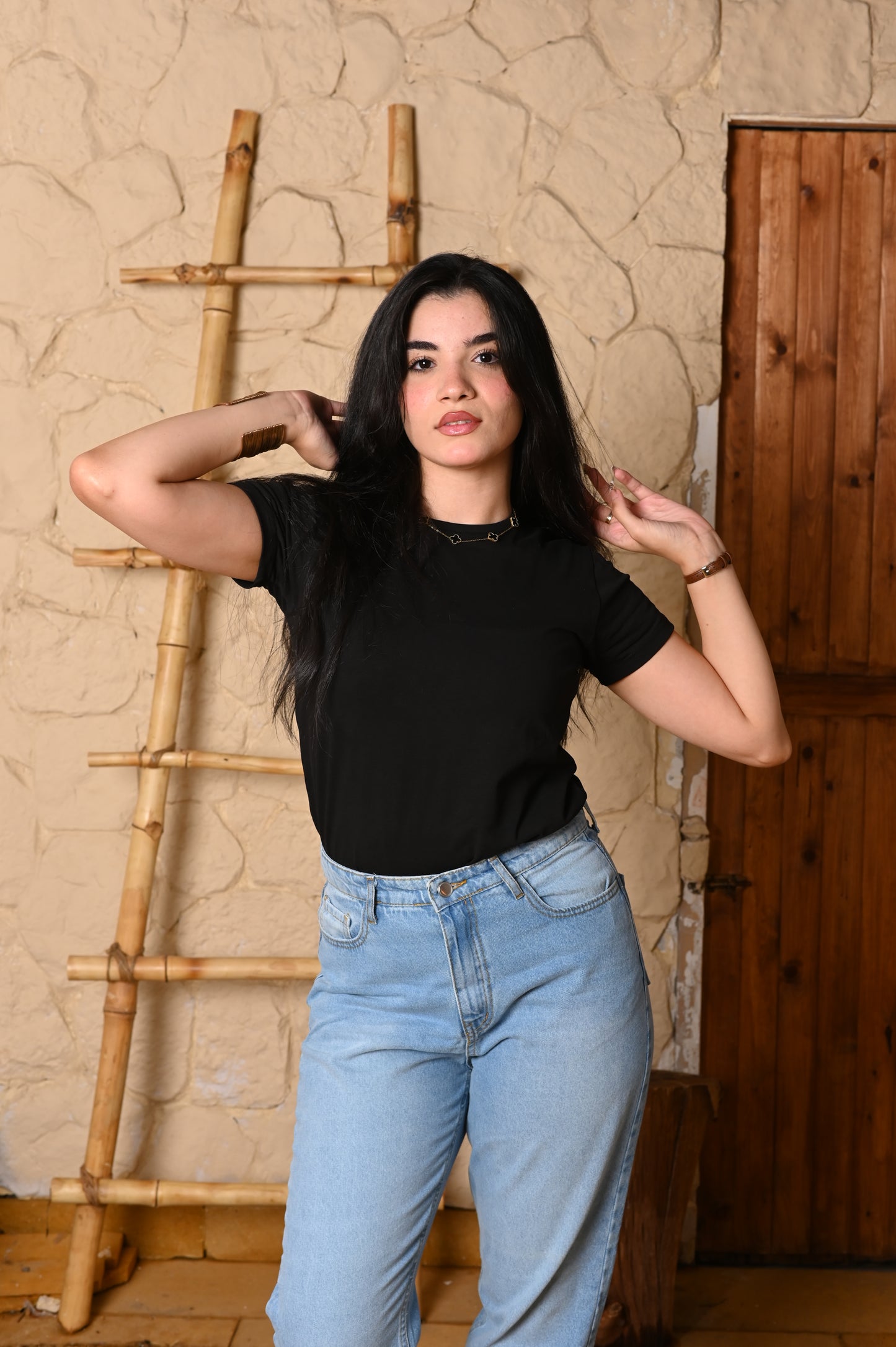 Mom fit denim jeans