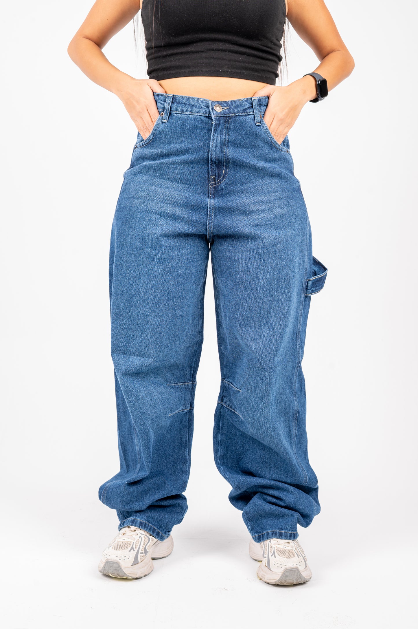 Balloon jeans dark blue