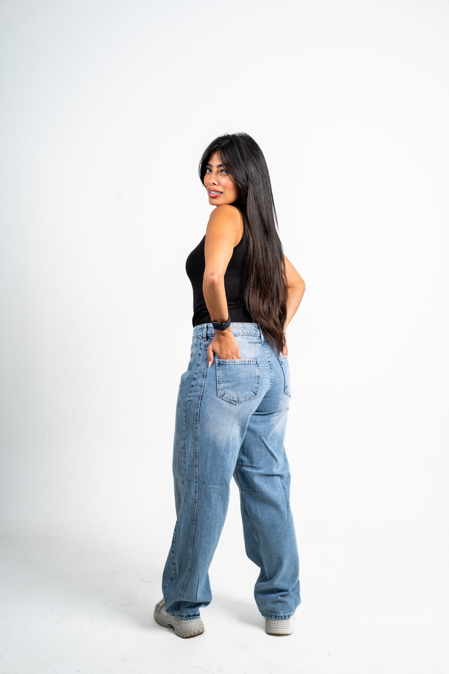 Balloon jeans light blue