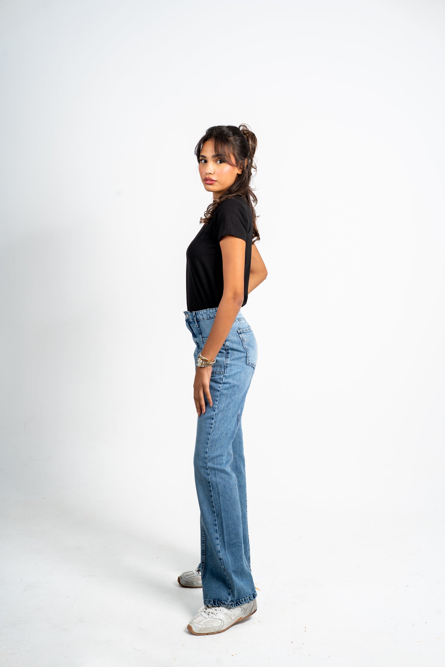 Flare cut jeans light blue