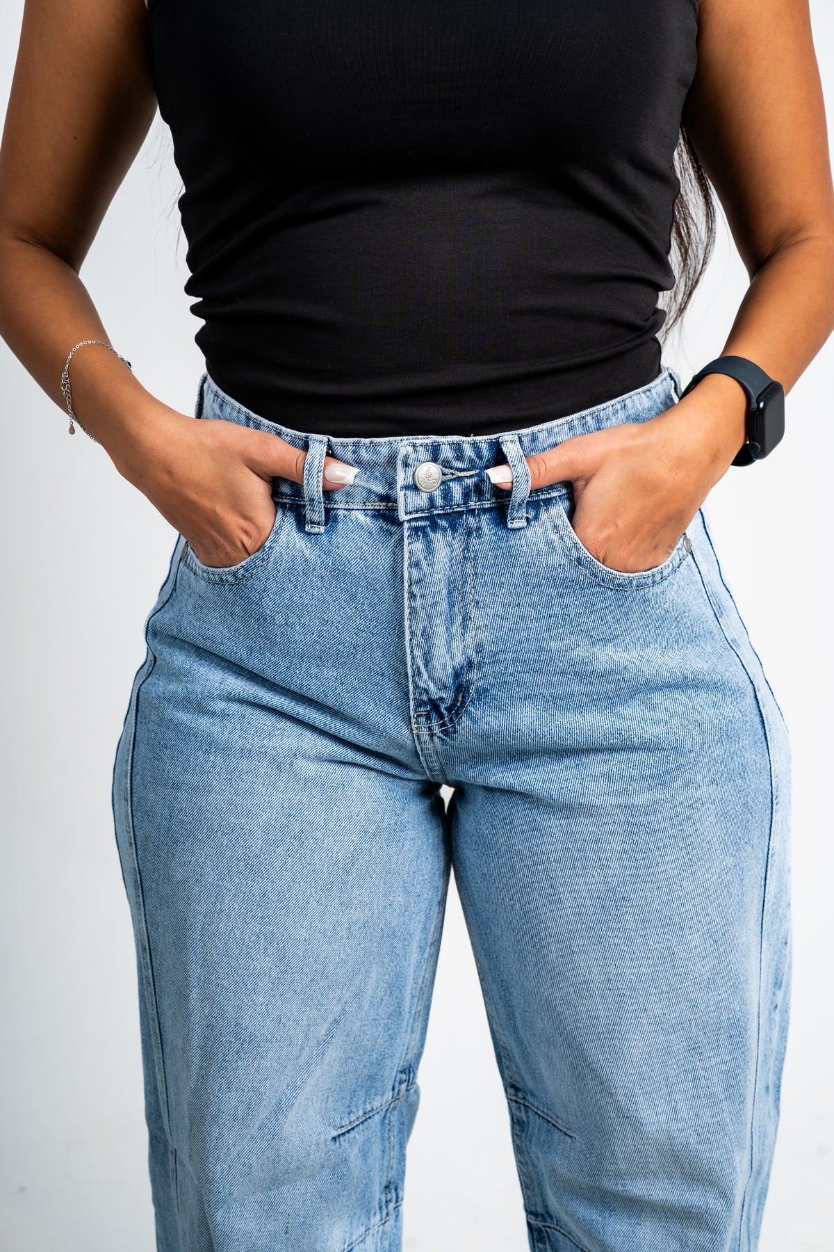 Balloon jeans light blue