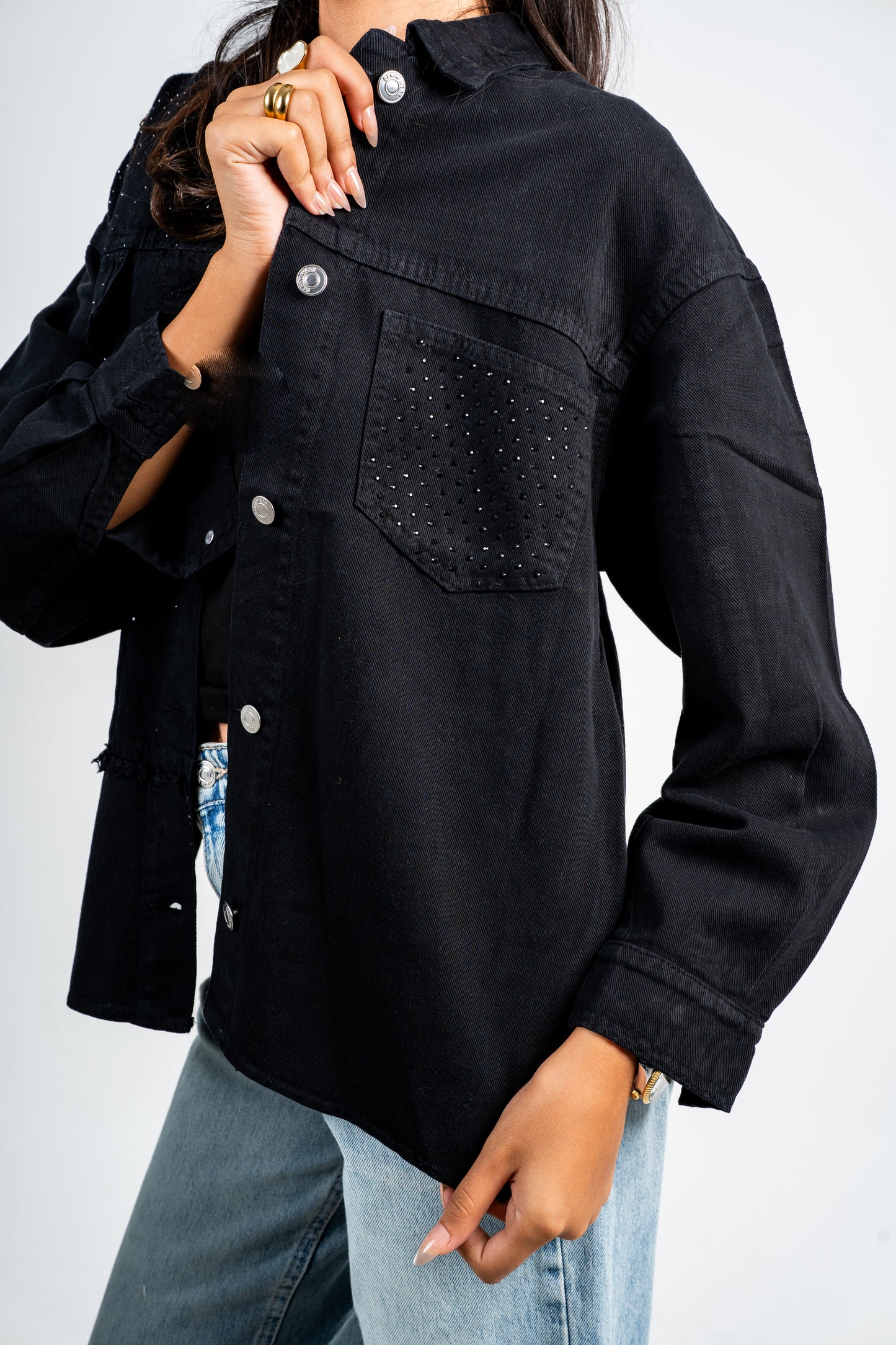 Strass black shirt