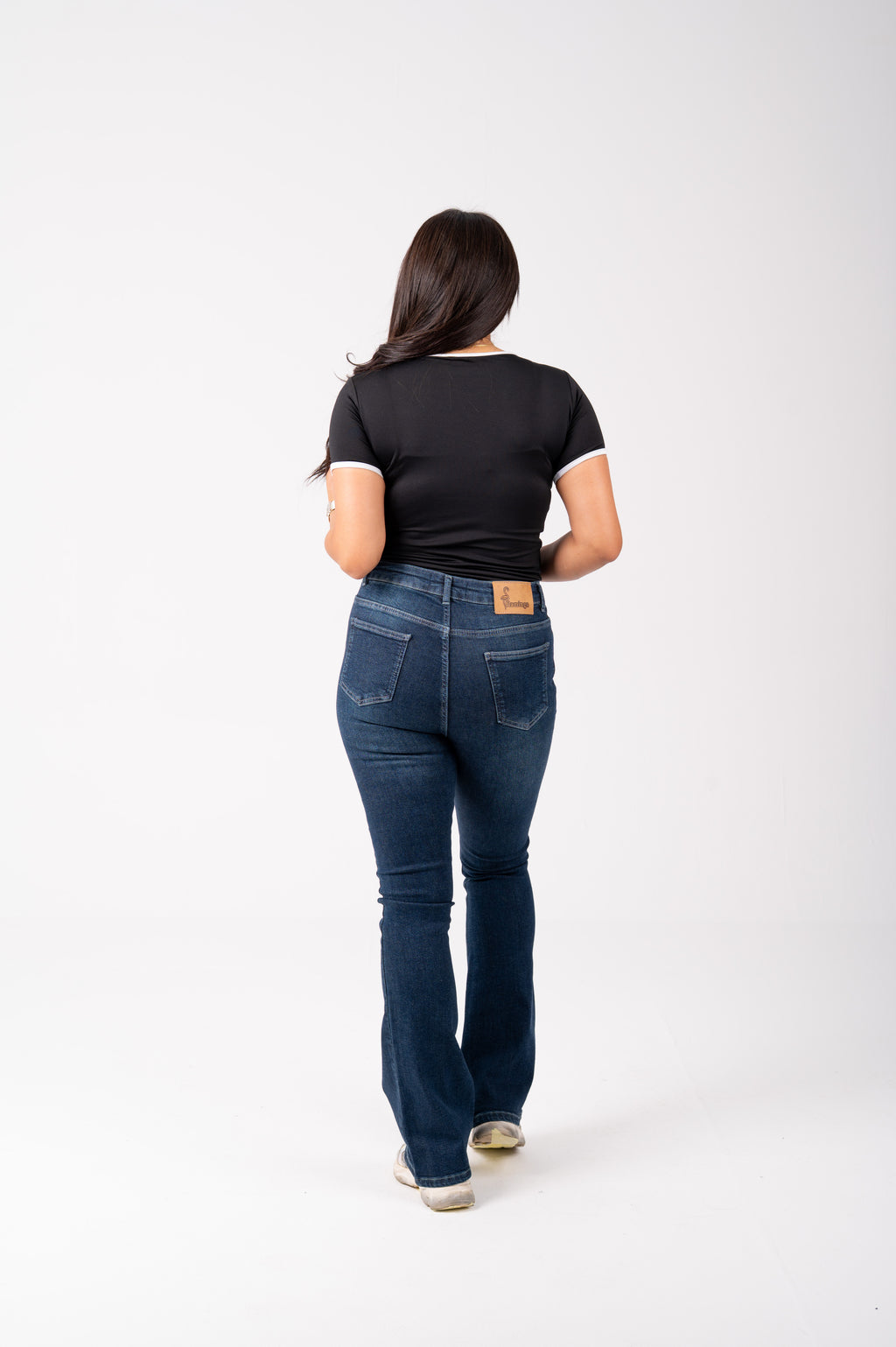 Flare jeans navy washed
