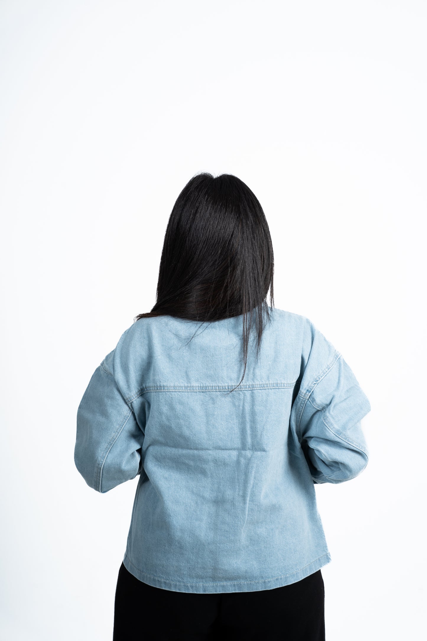 Jacket Denim blue studded.