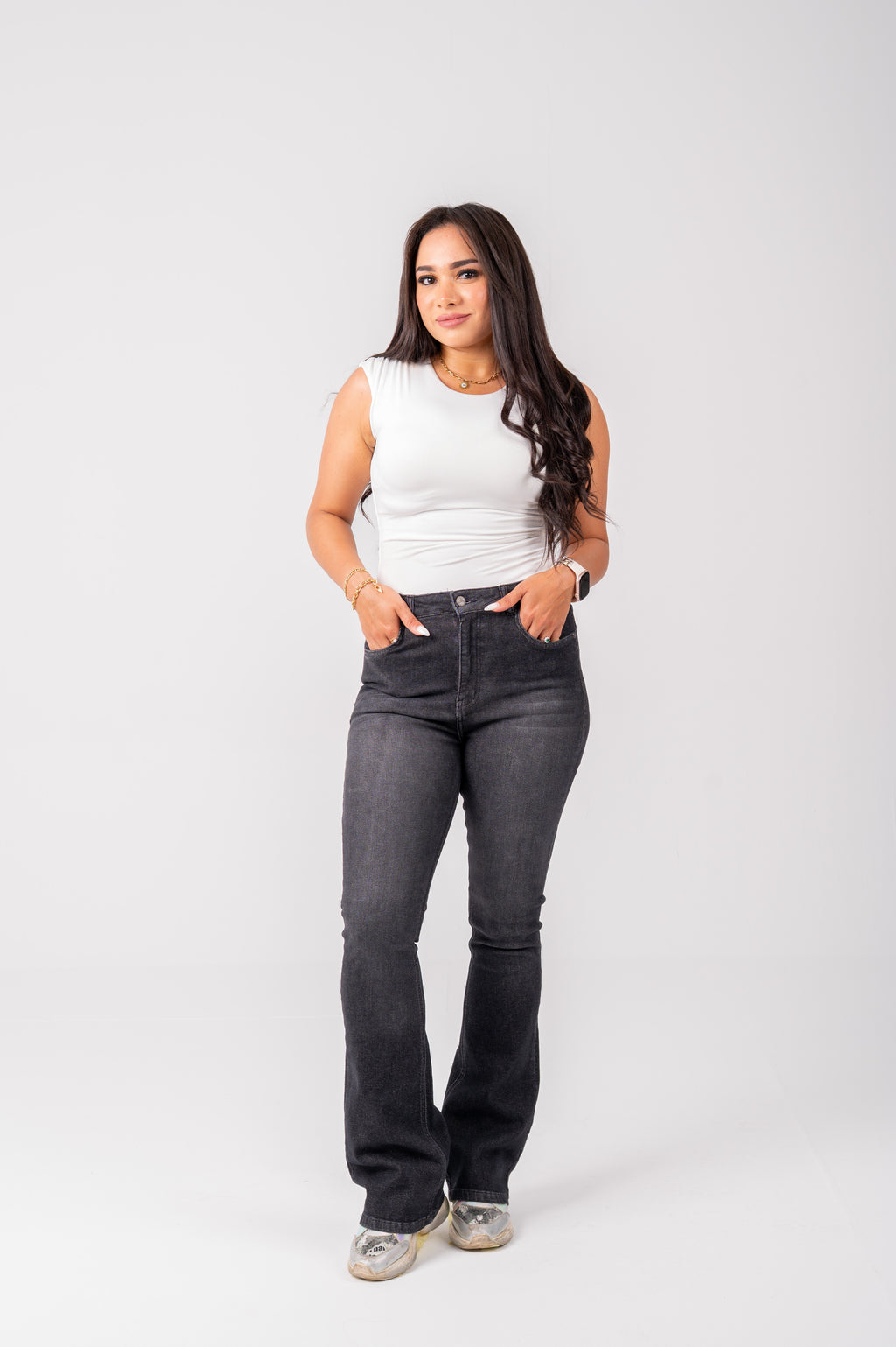 Flare jeans Dark Gray