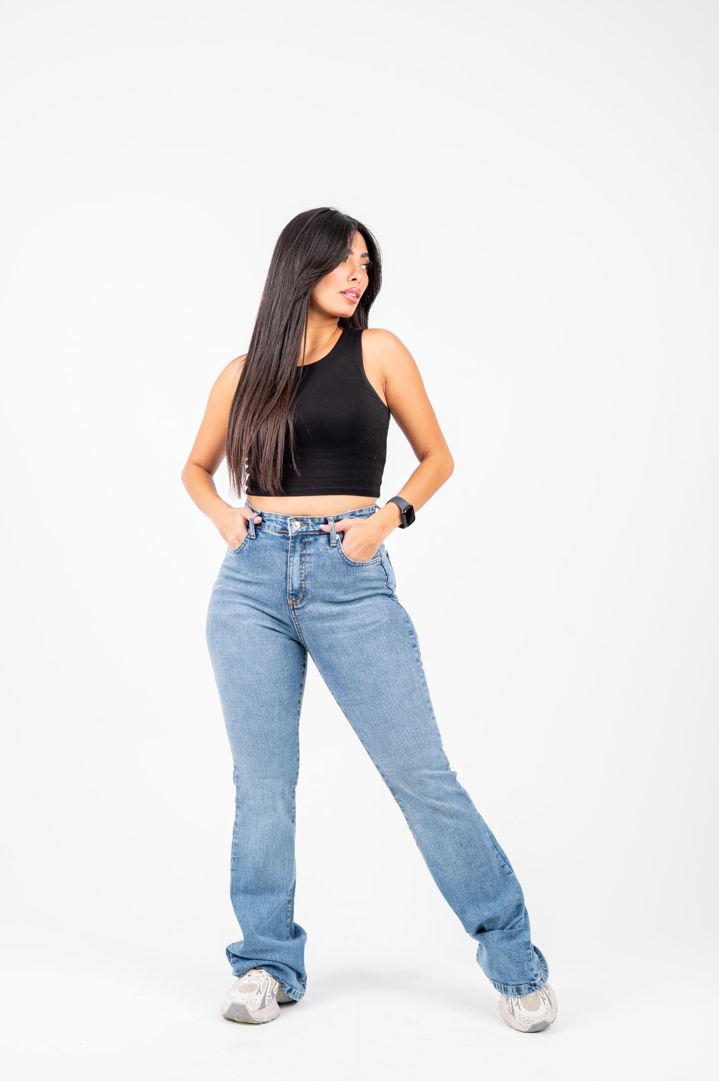 Flare jeans light blue